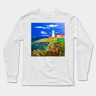 Lighthouse. Portland Head Long Sleeve T-Shirt